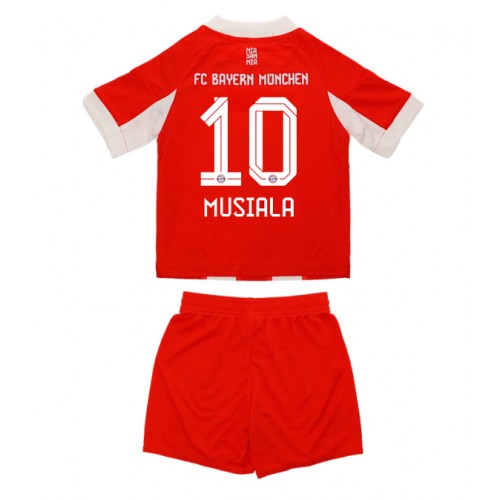 Maglia Calcio Bayern Munich Jamal Musiala #10 Prima Divisa Bambino 2025-26 Manica Corta (+ pantaloncini)